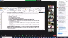 Second virtual meeting concerning ERASMUS CIELO project - screen2